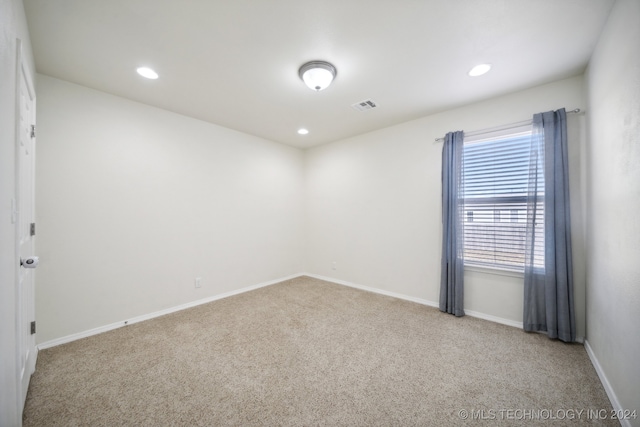 view of carpeted empty room