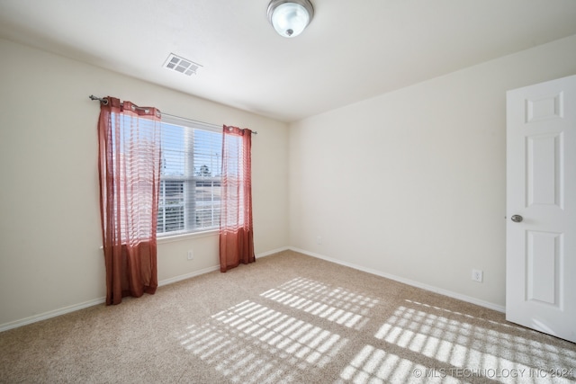 view of carpeted empty room