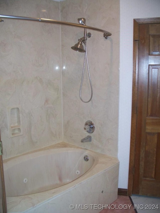 bathroom featuring shower / bath combination