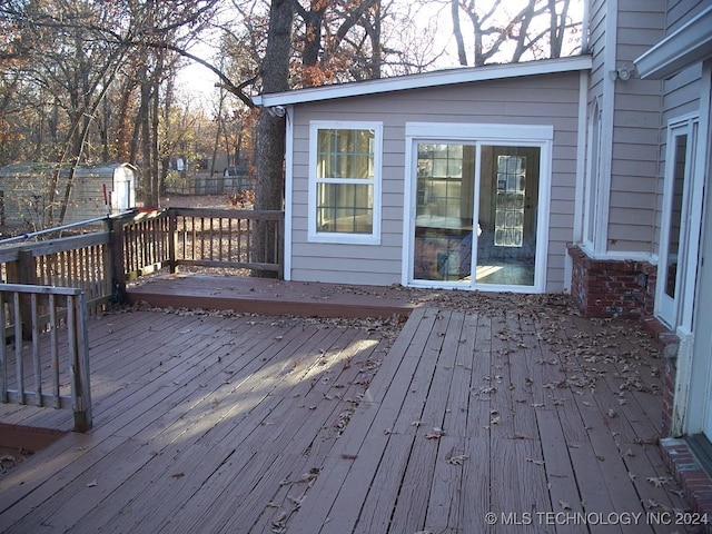 view of deck