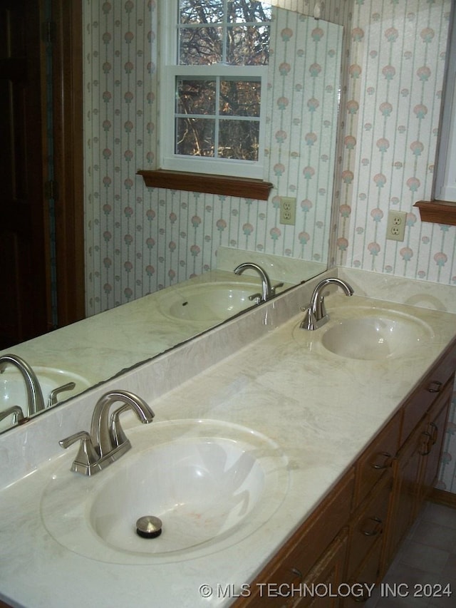 bathroom with vanity