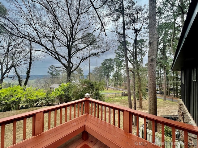 view of wooden terrace