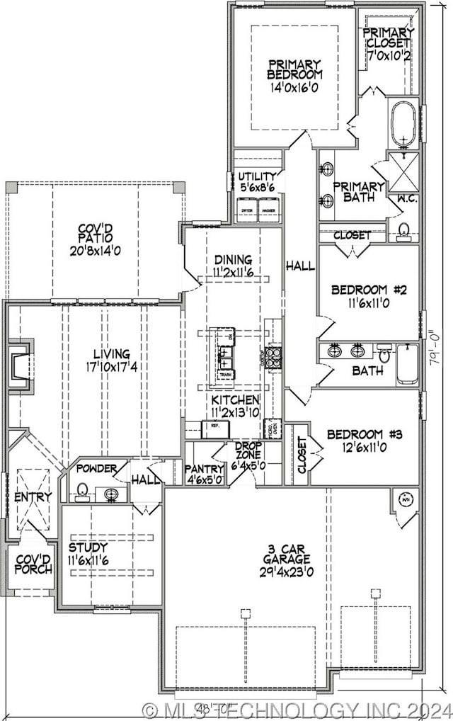 2601 W Twin Oaks St, Broken Arrow, OK 74012 - floor plan / room layout