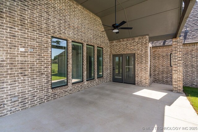 2601 W Twin Oaks St, Broken Arrow, OK 74012 - view of patio / terrace with a ceiling fan