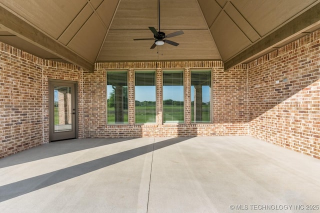 17413 S 52nd E Ave, Bixby, OK 74008 - view of patio featuring ceiling fan
