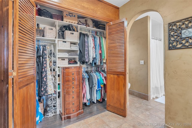 view of closet