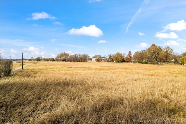 view of nature featuring a rural view