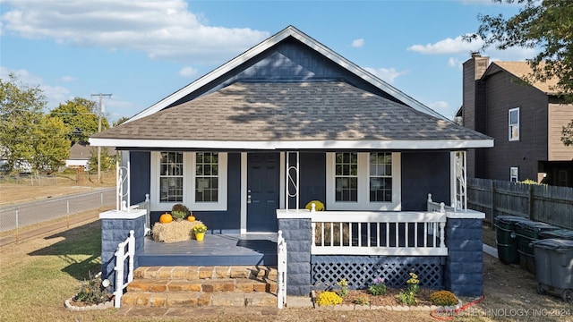 view of front of house featuring a porch