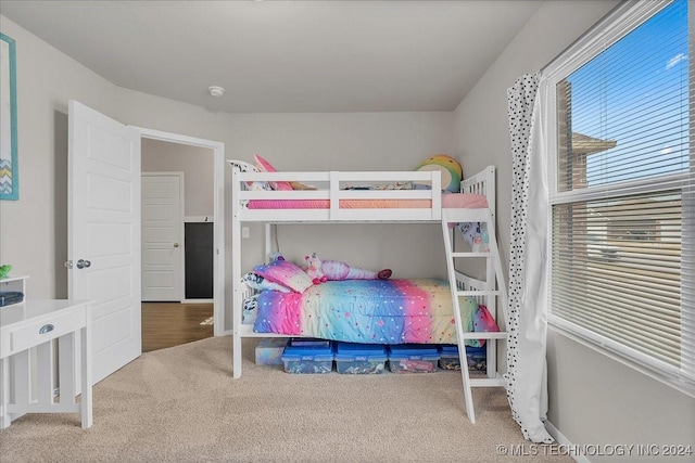 bedroom with carpet flooring