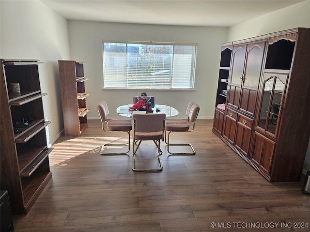 dining room featuring dark hardwood / wood-style floors