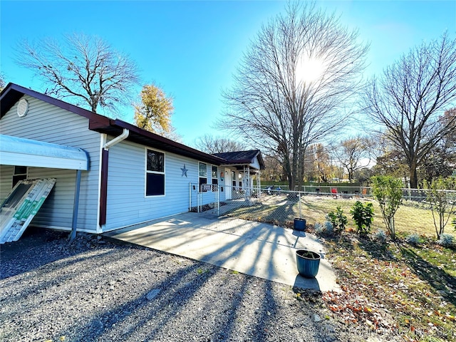 back of house featuring a patio area