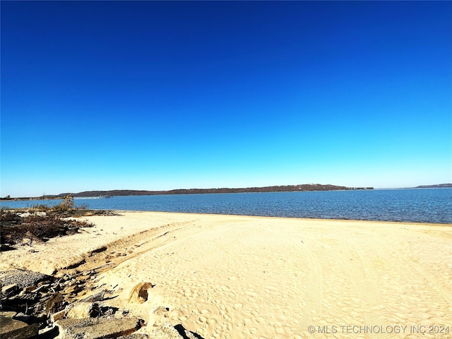 water view featuring a beach view