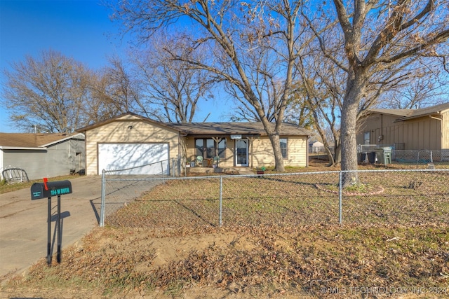 ranch-style house with a garage