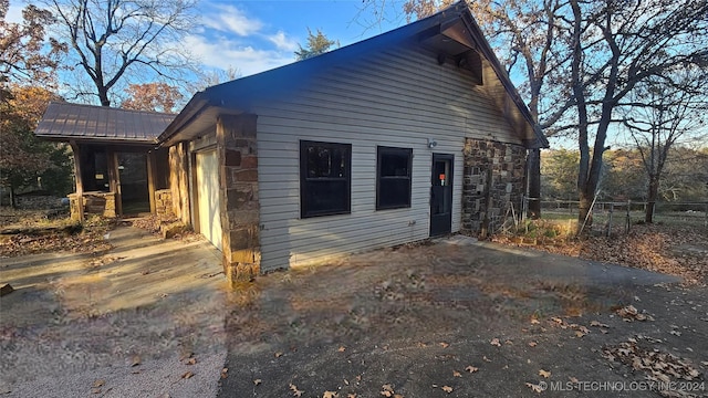 view of side of property