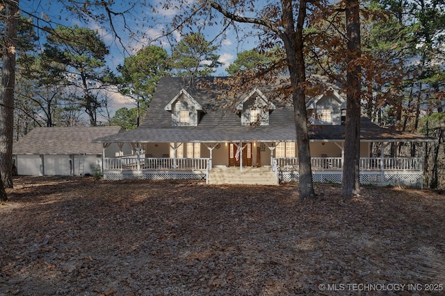 view of farmhouse-style home