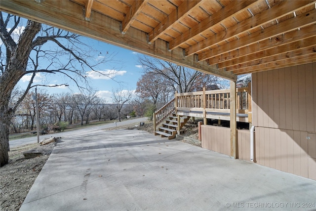 view of patio / terrace featuring a deck