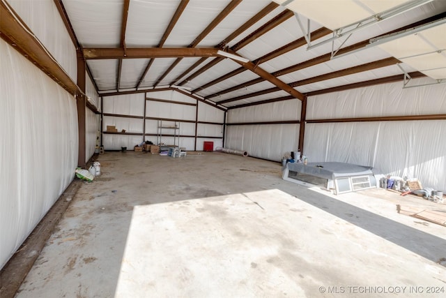 garage with a carport