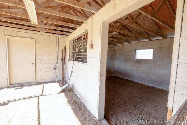 view of horse barn