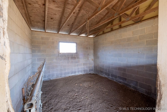 view of horse barn