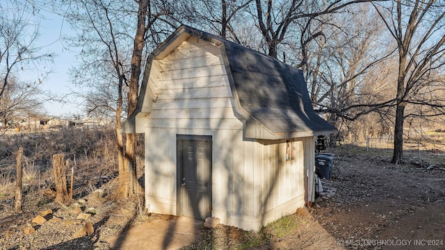 view of outdoor structure