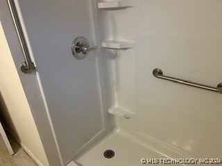 bathroom featuring walk in shower