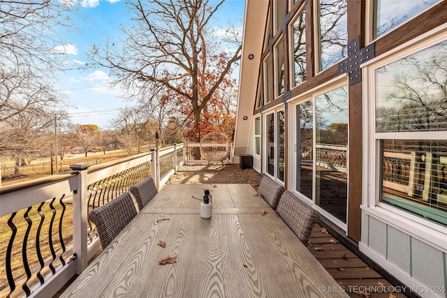 view of wooden terrace