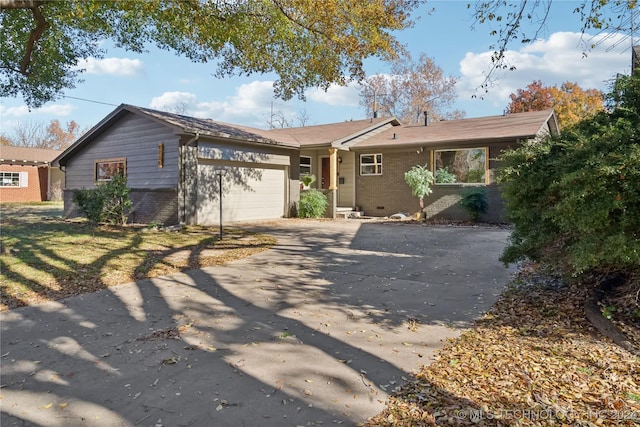 ranch-style house with a garage