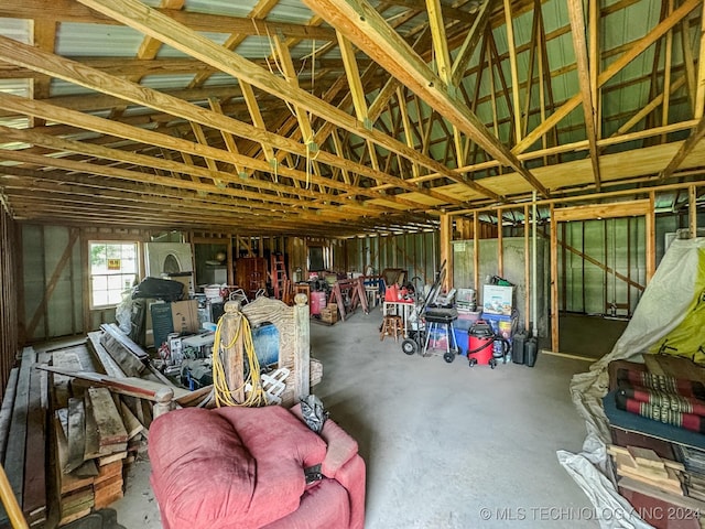 miscellaneous room with concrete floors