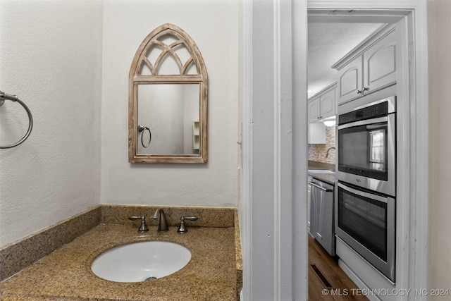 bathroom with vanity