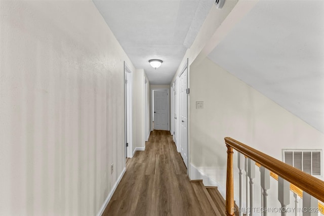 hall featuring hardwood / wood-style floors