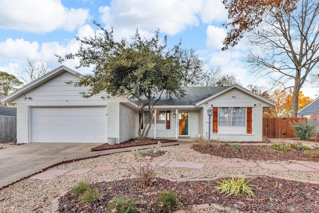 ranch-style house with a garage