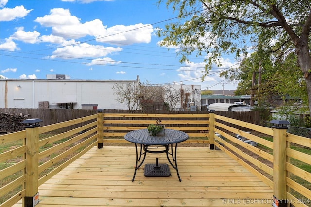 view of wooden terrace