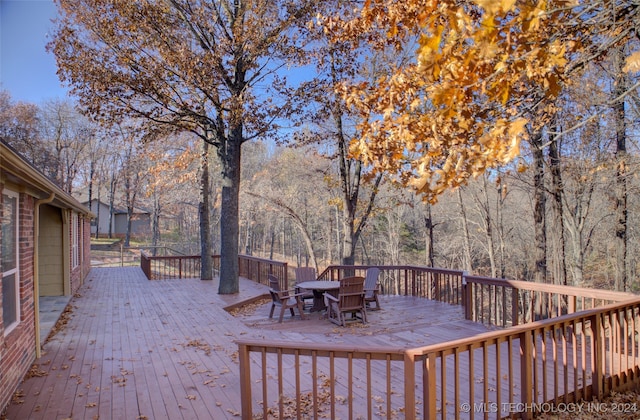 view of wooden terrace