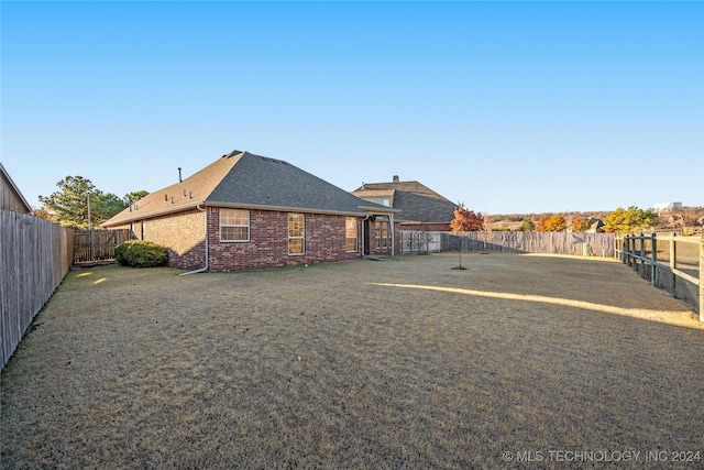 view of rear view of property