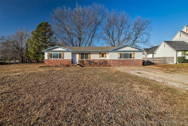 view of ranch-style house