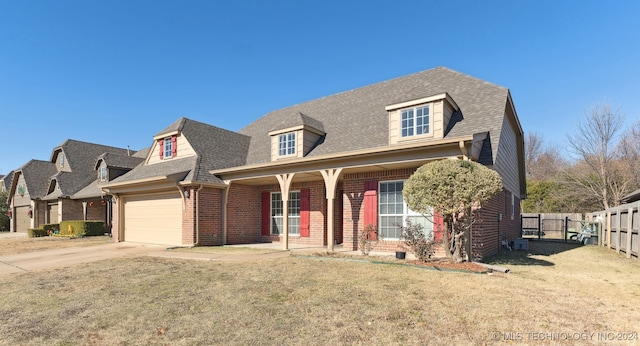 view of front of home featuring a front yard and a porch