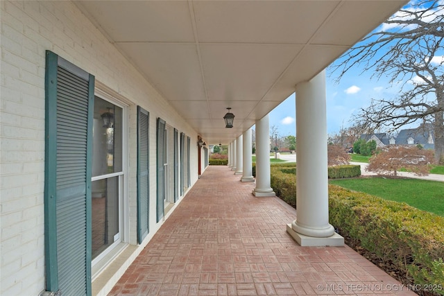 view of patio / terrace featuring a porch