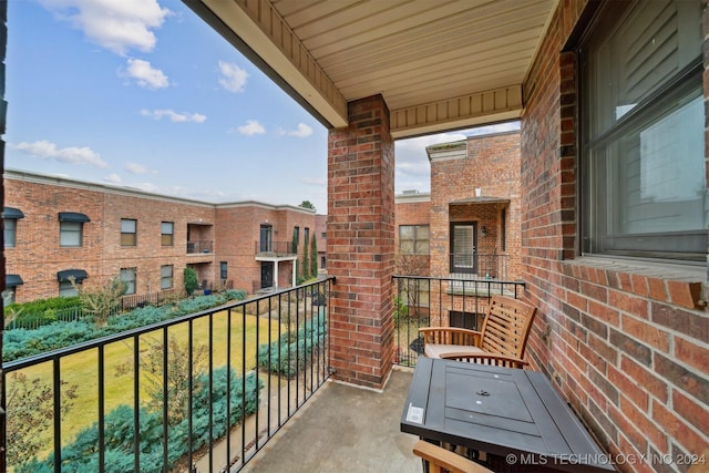 view of balcony