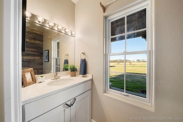 bathroom featuring vanity