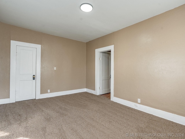 view of carpeted empty room