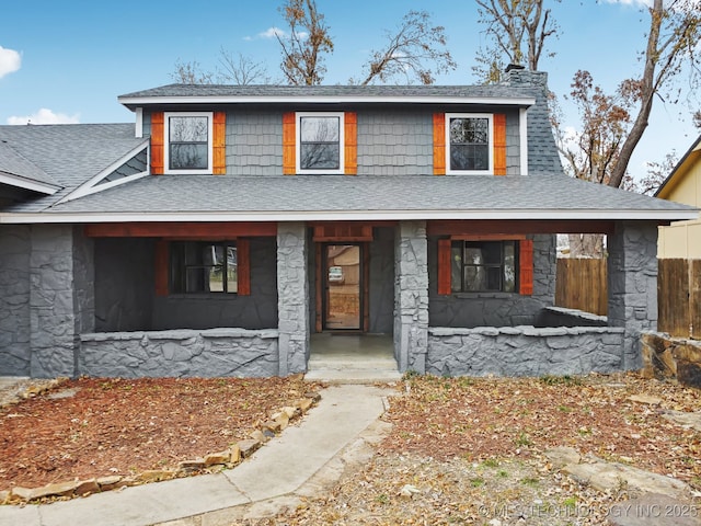 view of front of home featuring a porch