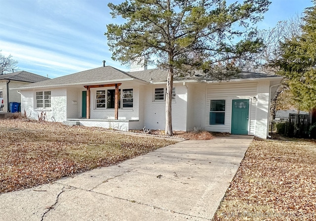 view of ranch-style house