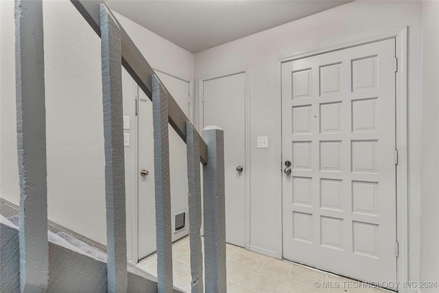 view of tiled foyer