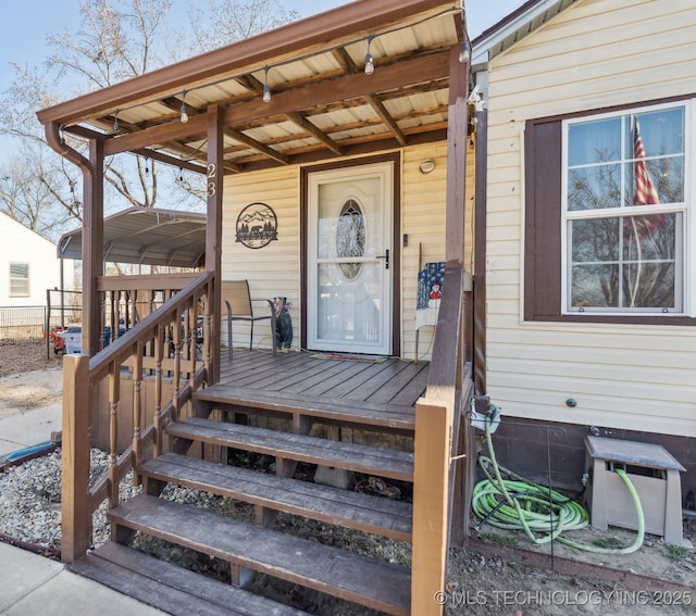 view of entrance to property