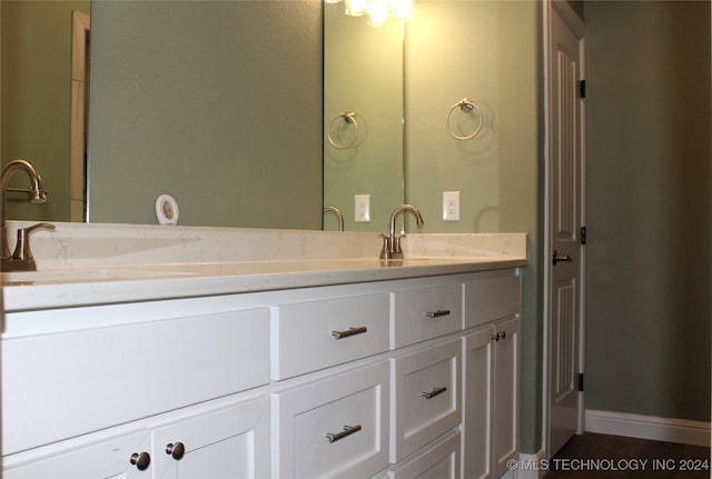 bathroom with vanity