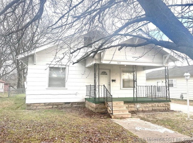 view of bungalow-style house