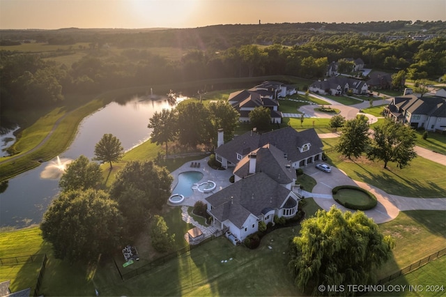 3520 W 77th St S, Tulsa, OK 74132 - aerial view of property's location featuring a nearby body of water and nearby suburban area