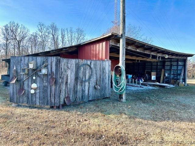 view of stable