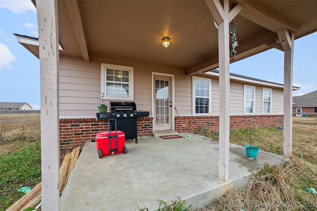 view of patio / terrace featuring area for grilling