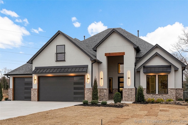 view of modern inspired farmhouse